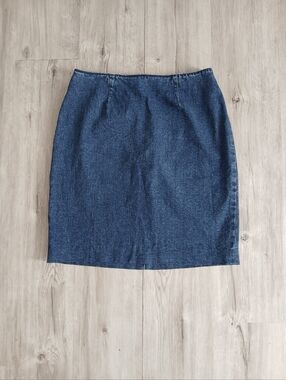 Ralph Lauren Denim Dark Blue Denim Classic Pencil Skirt Size 10